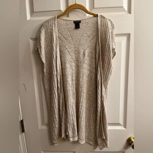 NEW DIRECTION~ BEIGE ~TOPPER~COVERUP~LG